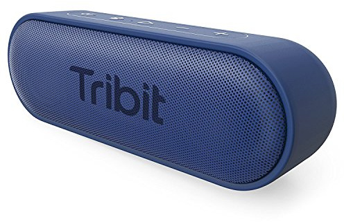 Tribit XSound Go Bluetooth Lautsprecher, 16W Klang mit tiefem Bass, 24 Std., IPX7 wasserdicht, Bluetooth 5.3, TWS-Kopplung, tragbarer Outdoor Lautsprecher für Camping, Strand, Reisen – Blau