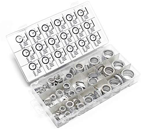 Aluminium Dichtring Set 450tlg in übersichtlicher Kunststoffbox