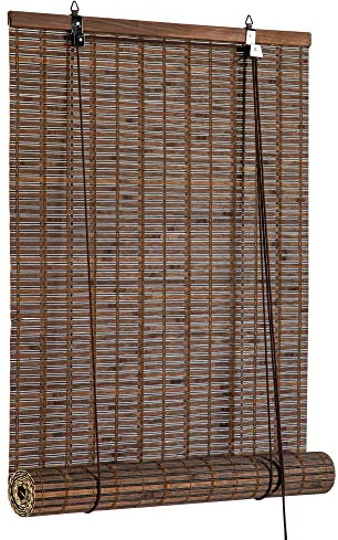 Cy.curtain bright Bambusrollo für den Innenbereich, Bambusrollo, für Türen und Fenster, Bambusvorhang für Balkon, 120 x 180 cm