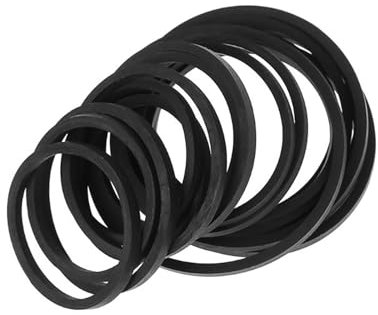 AGONEIR Quadratische Faltbare Riemen Gemischte Vierkantriemen Stabil Faltbar Gummi Antriebsriemen Für Video-Laufwerke 50 Stück Stabiler Gürtel