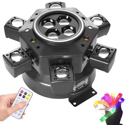 Multi-Beam-Led-AtmosphäRenlicht, 150w Moving Head Led Mit Fernbedienung, Discolicht Partylicht BüHnenlicht, 0-100% Dimmung Sound Activated FüR Dj Bar Hochzeit Scheinwerfer (A Fernbedienung)