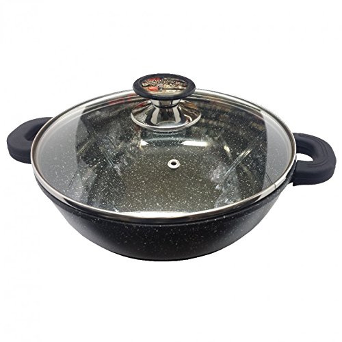 Mijoteuse 24cm revêtement pierre + couvercle
