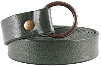 Battle-Merchant Mittelalter Ledergürtel, Ringschnalle | ca. 21 mm Breit, Unisex, Damen & Herren, Wikingergürtel, Piraten, Langgürtel, Für LARP, Reenactment & Fantasy Cosplay
