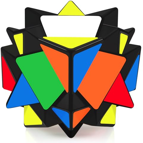 Maomaoyu Zauberwürfel Axis Cube Transformers Speed Magischer Würfel Puzzle(Schwarz)