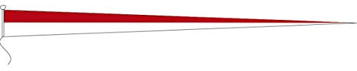 flaggenmeer® Wimpel Schützenfest Rot Weiß 120 g/m² ca. 40 x 400 cm