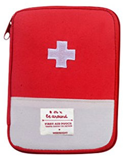 Mini Erste Hilfe Traveller,Klein Erste-Hilfe Notfall Überlebens Notfalltasche Tasche für Medizinisches Wattestäbchen Survival Kit für Zuhause Büro Reisen Auto Wandern Camping Überleben (L)