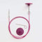 KnitPro Swivel 360° Inter. Cable for 40cm Needle - 3pcs, Purple