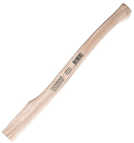 Germania Axtstiel 60 cm in Kuhfußform aus Esche für 1 kg Köpfe - Ersatzstiel aus Holz für Äxte