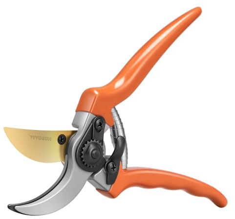 VIVOSUN 8 Bypass Pruning Shears for Gardening, Heavy-Duty Garden Scissors, Ultra Sharp Pruners with 3/4 in. Cut Capacity, Garden Clippers for Pruning