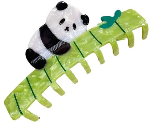 amangul Panda-Haarklammer für Damen und Mädchen, schöne Tier-Haarnadeln, Haarspangen für Mädchen, Pferdeschwanz-Halter, Haarschmuck (ein Panda-Kratzer)