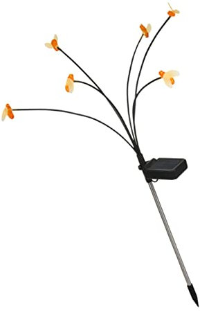 Happyyami Solar Gartenlampe Im Bienen-Design Wetterfeste Solarbetriebene Erdspieß-Lampe Zur Dekorativen Gartenbeleuchtung Für Außenbereich Hochzeit Und Gartenpartys