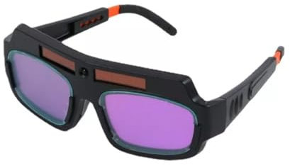 FRTmvg Auto Darkening Welding Glasses with 2 Sensors - Lightweight, Anti-Fog, UV Protection for TIG MIG MMA Plasma Welding - Adjustable Fit with Elastic Band & Detachable Legs