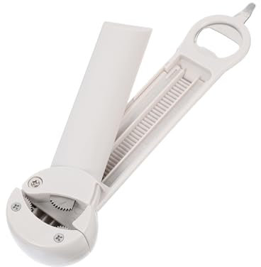 BRIGHTFUFU Abrelatas Retráctil Magnético Para Mayores Abridor De Tarros y Botellas De Inoxidable Herramienta Ergonómica Para Manos Débiles Almacenamiento Magnético Nevera Funcionalidad