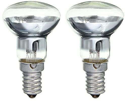 KEALLANS Lava Lampe E14 R39 30W Strahler Schraube in GlüHbirne Klarer Spot GlüHbirnen Lava GlüHlampe 2 Stück