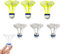 YceLon Lot de 6 volants de badminton coupe-vent, 3 balles jaunes et 3 balles blanches pour l'extérieur et l'intérieur, idéal pour la famille, l'école et les loisirs