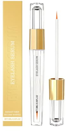 Siero Volumizzante per Ciglia e Sopracciglia | Formula Idratante & Infoltente | Per Ciglia Sottili o Diradate | Nutre in Profondità, Dona Lunghezza, Densità & Curvatura Naturale - 3ml