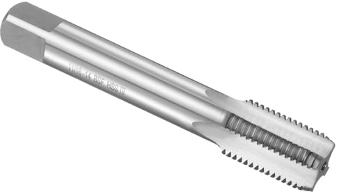 QUARKZMAN Tarauds à Main, 11/16-14 BSF 2B Taraud Finisseur Britannique à droit en Acier Rapide HSS6542(M2), Tarauds et Filières Durables pour Outil Taraudage Vis Réparation Bricolage