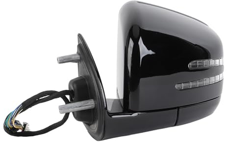 RiToEasysports Türspiegelbaugruppe, Elektrisch Beheizt, Klappbarer Seitenspiegel, ABS, Plug-and-Play, Leistungsanpassung, Heizung, Automatisches Einklappen für W164 GL-Fahrer bei Regen, Schnee,