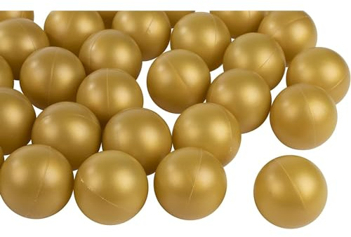 Plastic Gold Ping Pong Balls - Beer Pong & Table Tennis Accessory for Pingpong Play - DIY Crafts & Party Decor with Gold Balls - 50 Pack, 1.5 Inch