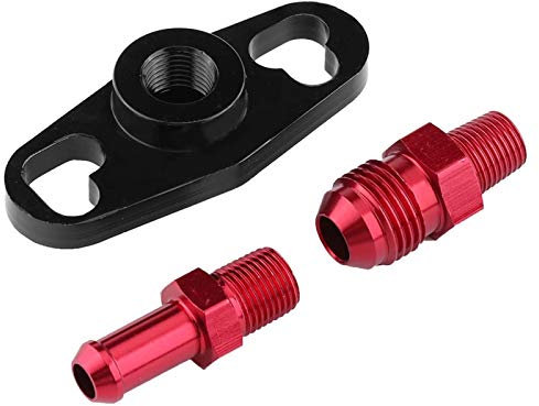 Adaptador de riel de combustible, aleación de aluminio Adaptador de regulador de presión de riel de combustible para automóvil Regulador de fuerza de frenado de automóvil para Nissan