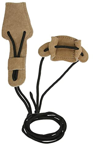 elToro Wild Colorz - Spannschnur; Robustes Wildleder und attraktive Farben, Spannschnur ist in der Länge verstellbar, Zubehör beim Bogenschießen und im Bogensport (Beige)