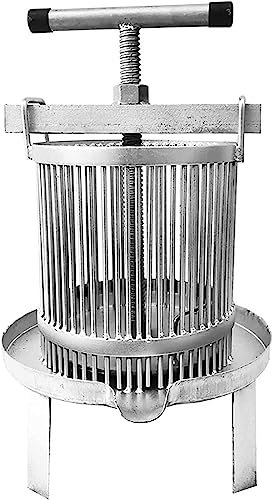 Fruchtpresse 10-Liter-Rotations-Honigextraktor, manuelle Honigpresse aus Eisen mit großem Fassungsvermögen, breites Einsatzspektrum, hauptsächlich in Bauernhöfen, Bienenhäusern und anderen Orten einge