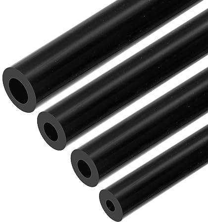uxcell Vacuum Silicone Tubing Hose 3mm 5mm 6mm 8mm ID 3mm Wall Thick 1.5m Black High Temperature for Engine