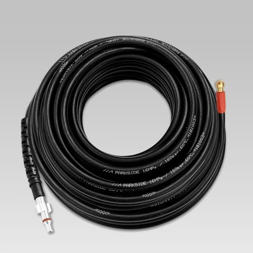 Izrielar Rohrreinigungsschlauch für Hochdruckreiniger 30m, 180bar- Rohrreinigungsset geeignet inkl. Adapter und düse, Premium Rohrreinigungsschlauch,60℃ Hochdruckreiniger Schlauch