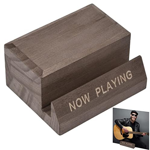 Supporto per dischi in vinile, espositore per dischi in legno, espositore per dischi in vinile, scaffale da tavolo per LP, ora in riproduzione di dischi per LP e per filatura