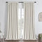 Joydeco Cortinas Salon 100% Opacas 2 Piezas An 132 x Al 260 cm Marfil Terciopelo Aislamiento Térmico Cinta Fruncidora Cortina Dormitorio Suaves y Elegantes 330g/㎡