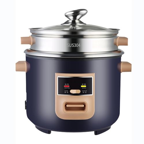 Cuiseur à Riz, cuiseur à Riz (2-6L), cuiseur à Riz, revêtement en Acier Inoxydable 304, pour préparer du Riz et Cuire à la Vapeur des Aliments et des légumes, Puissance (4L)