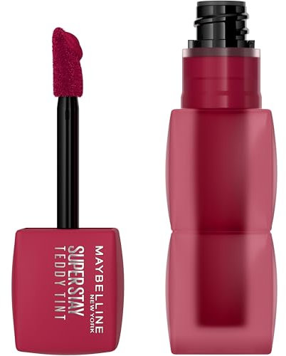 Maybelline New York – Teddy Tint Lippenstift – Matt-Effekt – langanhaltender Halt, Farbe: Wild at Heart (50) – Inhalt: 5 ml.