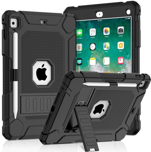 SINSO Case for iPad 9.7 inch 6th/5th Gen 2018/2017, Air 2/Pro2016, Black