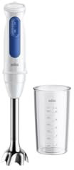 Braun MultiQuick 3 MQ30.001M Minipimer, Frullatore ad Immersione con Asta in Acciaio, 2 Velocità, Dotato di Bicchiere graduato 600ml, 2 Velocità, Tecnologia Splash Control, Tecnologia Tedesca, 900w