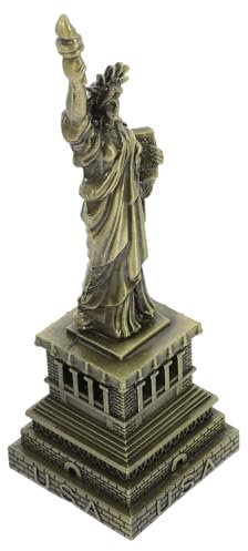 Alipis Bronze Freiheitsstatue Metallornament Amerikanische Deko-Statue Miniatur Statue Souvenir Dekoration