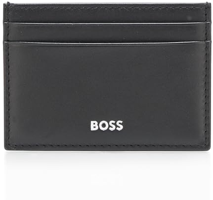 BOSS, Randy Bold Logo Cardcase, Gloss Black, One Size