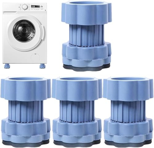 4Pcs Universal Shock-Absorbing Slip Base for Washing Machines and Refrigerators, Heightening Pad, Moisture-Proof and Silent