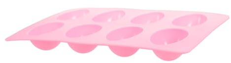 STOBAZA Cavity Silicone Egg Shape Mold Versatile DIY Easter Egg Cake Fondant Mould for Chocolate Jelly Desserts Random Color Baking Tool