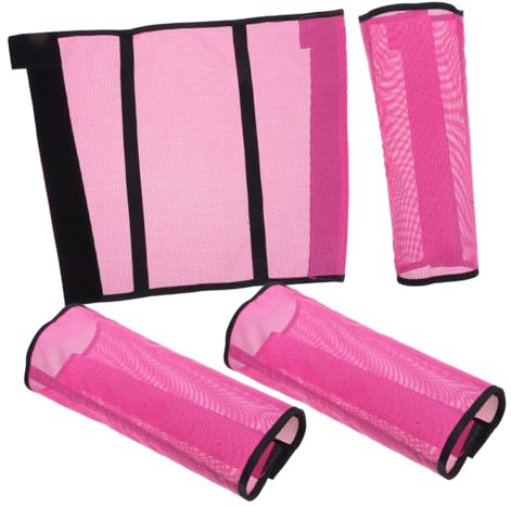 VILLFUL 4 Piezas Protector para Patas de Caballo Malla Transpirable Antimoscas Duradera Seguro Cubre Piernas Resistente para Prolongado