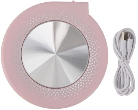 Hiraith Scaldatazze Elettrico, Riscalda Rapidamente Caffè, Tè, Latte e Cioccolata Fino a 55°C, Sottobicchiere Riscaldato Portatile Alimentato Tramite USB per Impiegati, Studenti,