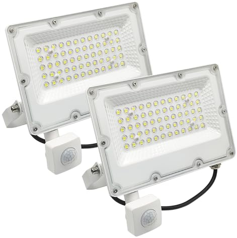 LED ATOMANT 2x Foco Proyector LED 30W con Sensor de Movimiento 6500K IP65 | 4200 Lumenes