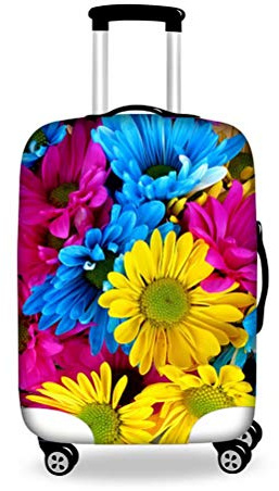 chaqlin elastisk dammtät resebagage resväska skyddande skydd världskarta vagn bagage bagage skydd fodral för bagage 45 cm x 81 cm bagage