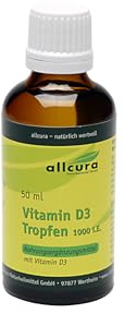 Vitamin D3 Tropfen 1000 IE | Hochdosiert | Gute Bioverfügbarkeit | Einfache Einnahme