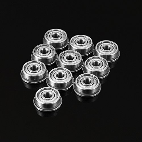 TuToy Cuscinetti A Sfera Con Boccola A Flangia 10Pcs F623Zz Mini 3X10X4Mm Cuscinetto A Sfere Con Flangia Profonda