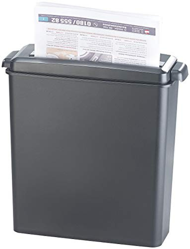 General Office Distruggi documenti: Distruggi documenti per 6 fogli A4 e schede, Taglio a strisce, 8 litri (Trituratore di file, Attacco per distruggidocumenti, Contenitori di raccolta)