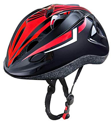 Oeyliz Toddler Helmet Kids 3-5 Bike Helmets Boys Girls Ages 3-8 Years Old Adjustable Multi-Sport Bicycle Skateboarding Cycling Skating Scooter Black Red