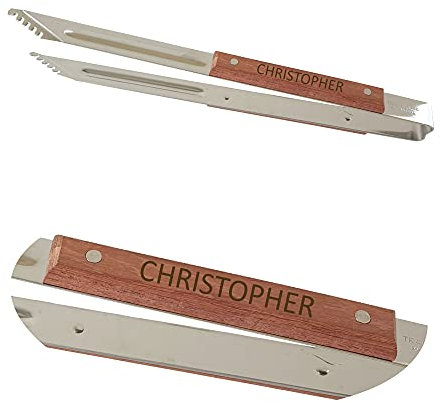 laser-diele Grillzange mit Gravur – Personalisiertes Grillbesteck – Geschenke für Männer – Geburtstagsgeschenke – Vatertagsgeschenk – Grillzange
