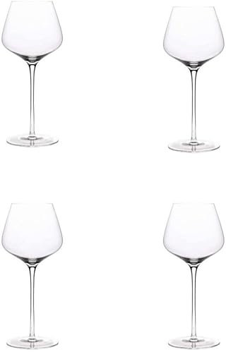 Habiba Red Wine Glass Large Balloon Bowl Crystal Wine Glasses Gift for Set of 530ML/17.9OZ Perfect for Party Wedding Celebration