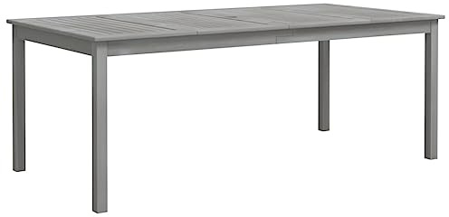 Bussandri Exclusive - Gartentisch Grau 200x100x75 cm Massivholz Akazie