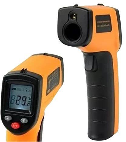 Pistola Per Misurazione della Temperatura, Termometro a Infrarossi Portatile Ad Alta Precisione Per Posizionamento Laser Senza Contatto Per Cottura, Forno Per Pizza